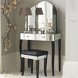 15.74 "brede ijdelheidsset met tri-voudige make-up ijdelheid van glas met laden