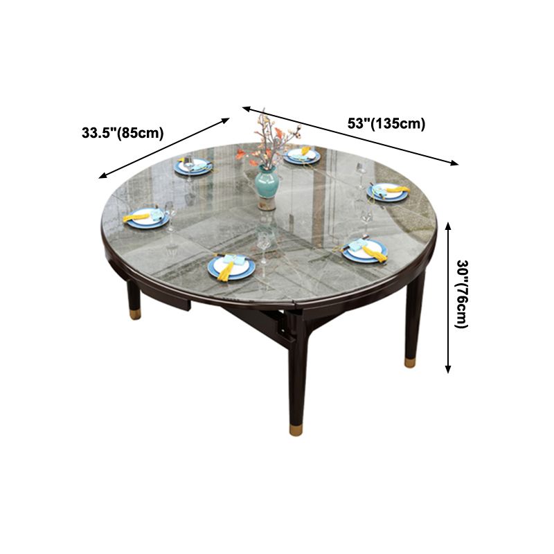 Luxury Style Dining Table 4 Legs Extendable Table with Sintered Stone Clearhalo ' dining_table' 'Dining Tables & Seating' 'Dining Tables' 'furn' 'furn_dining_table' 'Furniture' 'furniture_dining_table' 'Kitchen & Dining Furniture' 'kitchen&dining_furn' 'kitchen' 'kitchen_dining_table' 1200x1200_aa0e2c30-453f-48b2-b283-3b7505ab5a8b