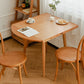 Cherry Wooden Round Table Extendable 4 Legs Square Dining Table in Nature Clearhalo ' dining_table' 'Dining Tables & Seating' 'Dining Tables' 'furn' 'furn_dining_table' 'Furniture' 'furniture_dining_table' 'Kitchen & Dining Furniture' 'kitchen&dining_furn' 'kitchen' 'kitchen_dining_table' 1200x1200_aa0f971e-e804-4106-8a19-fa7b25074d89