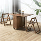 Mid-Century Modern Dining Table 51.18" Rectangle Rubberwood Drop-Leaf Table(only table) Clearhalo ' dining_table' 'Dining Tables & Seating' 'Dining Tables' 'furn' 'furn_dining_table' 'Furniture' 'furniture_dining_table' 'Kitchen & Dining Furniture' 'kitchen&dining_furn' 'kitchen' 'kitchen_dining_table' 1200x1200_aa113dcd-14fb-420c-8ada-772d705ba0cd