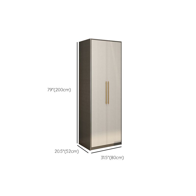 Hinged Wardrobe Armoire Modern Engineered Wood Storage Cabinet