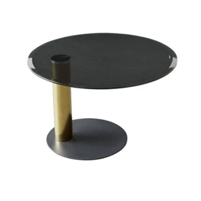 Modern Style Round Wood Table with Abstract Base Coffee Table Clearhalo 'Coffee & Accent Tables' 'Coffee Tables' 'coffee_tables' 'furn' 'furn_coffee_tables' 'Furniture' 'Living Room Furniture' 1200x1200_aa126a89-f1c4-4a75-ae42-089b4cc0364d
