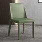 Faux Leather Armless Dining Chairs Contemporary Side Chair Set
