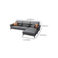 Industrial Faux Leather sofa Pillow Top Arm Cushions Seating