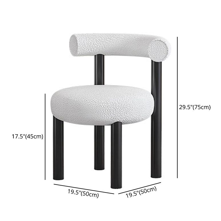 Modern Round Set Dining Chair 30"H Open Back Dining Side Chair for Restaurant Clearhalo ' kitchen&dining_furn' 'Dining Chairs' 'Dining Tables & Seating' 'dining_chair' 'furn' 'furn_dining_chair' 'Furniture' 'furniture_dining_chair' 'Kitchen & Dining Furniture' 'kitchen' 1200x1200_aa1551a5-82d1-4293-bf6e-6bc26cfa4c3d
