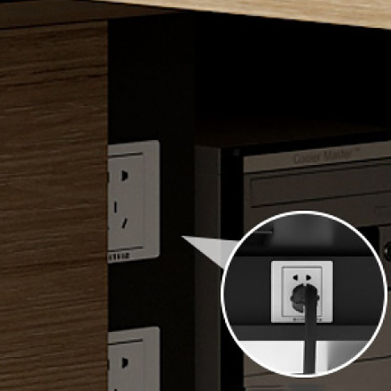 Contemporary Natural Office Desk Pedestal L-Shape Executive Desk for Office Clearhalo 'furn' 'furn_office_desk' 'Furniture' 'Office Desks' 'Office Furniture' 'office_desk' 1200x1200_aa16e8f3-a833-4eeb-908b-0ac763331782