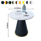 Round Table 23.6'' Dinette Table Traditional Luxury Dinner Room Table with Pedestal Casual Clearhalo ' dining_table' 'Dining Tables & Seating' 'Dining Tables' 'furn' 'furn_dining_table' 'Furniture' 'furniture_dining_table' 'Kitchen & Dining Furniture' 'kitchen&dining_furn' 'kitchen' 'kitchen_dining_table' 1200x1200_aa1706ff-064c-43b9-a1c2-a8f0b12e7020
