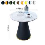 Round Table 23.6'' Dinette Table Traditional Luxury Dinner Room Table with Pedestal Casual Clearhalo ' dining_table' 'Dining Tables & Seating' 'Dining Tables' 'furn' 'furn_dining_table' 'Furniture' 'furniture_dining_table' 'Kitchen & Dining Furniture' 'kitchen&dining_furn' 'kitchen' 'kitchen_dining_table' 1200x1200_aa1706ff-064c-43b9-a1c2-a8f0b12e7020