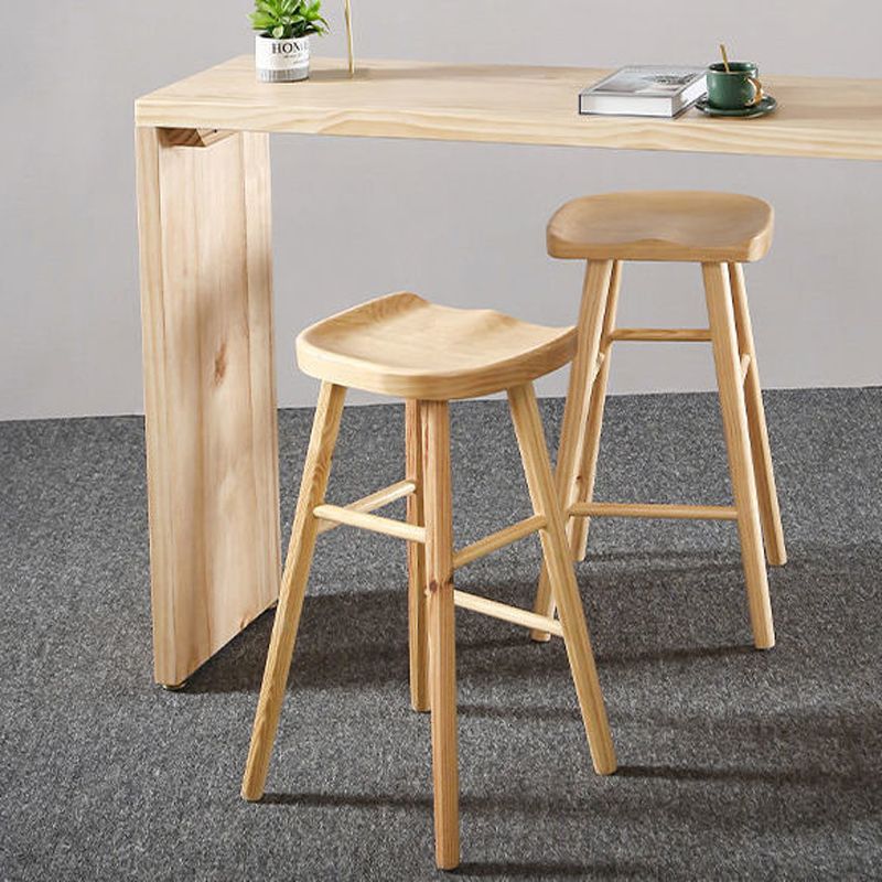 Modernes Bartisch-Set, 1/2/3-teilig, rechteckiger Bartisch mit hohen Holzhockern für die Küche