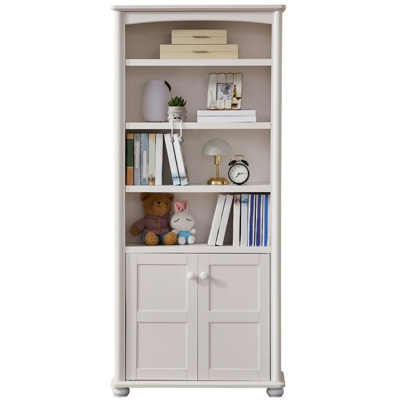 Closed Back Bookshelf Scandinavian Solid Wood Standard Bookcase