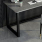 Home Rectangular Computer Desk with H-Shape Metal Legs Office Desk Clearhalo 'furn' 'furn_office_desk' 'Furniture' 'Office Desks' 'Office Furniture' 'office_desk' 1200x1200_aa1a8448-7ea3-4947-bd93-9ea420b6661e