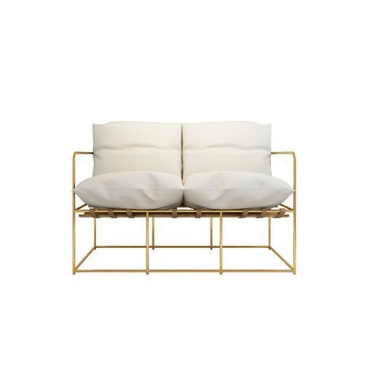 Standaard bank 26,7 "W vierkante armbank met metalen frame voor woonkamer