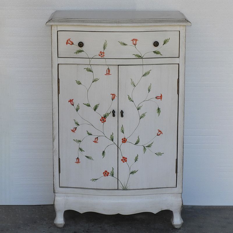 Mobile rettangolo moderno di metà secolo armadio laterale in legno con cassetto