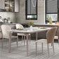 Modern Rectangular Table Sintered Stone Dining Table with 4 Legs for Home Clearhalo 'Dining Tables & Seating' 'Dining Tables' 'dining_table' 'furn' 'furn_dining_table' 'Furniture' 'Kitchen & Dining Furniture' 1200x1200_aa1e4ad4-c1ec-4ebc-bc29-e9bbd629d8be