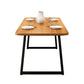 Industrial 1/2/5 Pieces Furniture Rectangle Solid Wood Dining Table Set in Brown