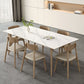 Modern 1/2/5/7 Pieces Dining Chairs Set Stone Rectangle Furniture in White Clearhalo 'Dining Room Sets' 'Dining Tables & Seating' 'dining_room_set' 'furn' 'furn_dining_room_set' 'Furniture' 'Kitchen & Dining Furniture' 1200x1200_aa1f1ce2-ee86-4336-9672-004ebf0ff481