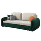 31.49" Wide Sleeper Sofa Velvet Detachable Mattress Sofa Bed with Storage