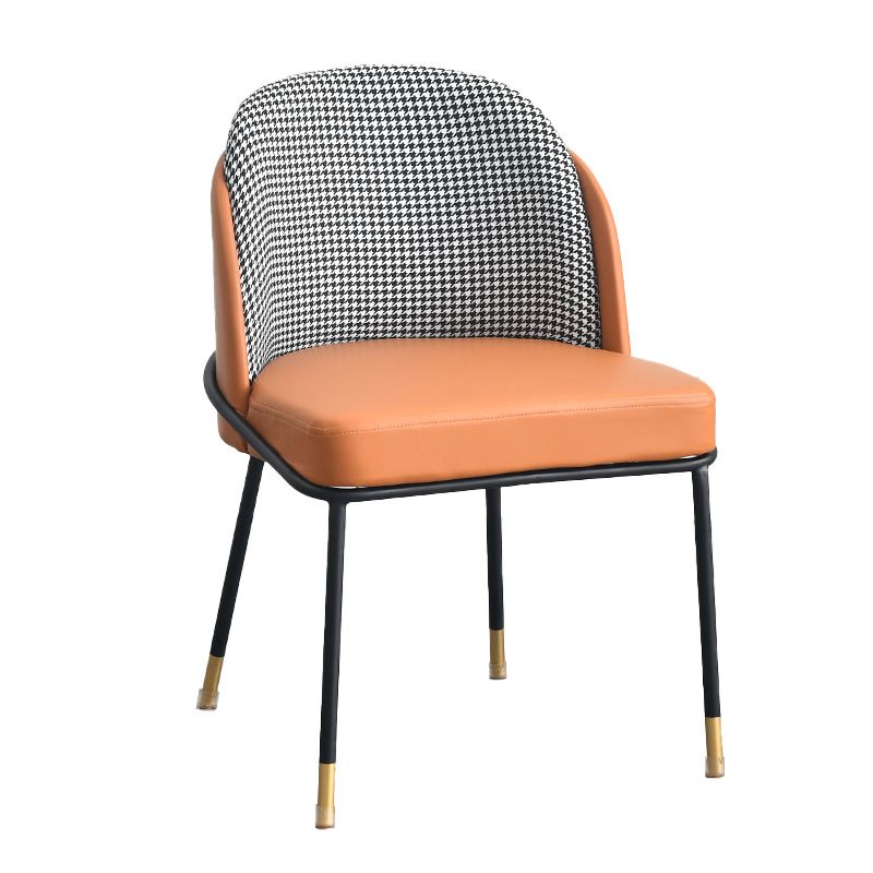 Nordic Dining Chairs Parsons Arm Chair for Kitchen with Metal Legs Clearhalo ' kitchen&dining_furn' 'Dining Chairs' 'Dining Tables & Seating' 'dining_chair' 'furn' 'furn_dining_chair' 'Furniture' 'furniture_dining_chair' 'Kitchen & Dining Furniture' 'kitchen' 1200x1200_aa2023f2-2a86-4651-9adf-e8ac6e38446b