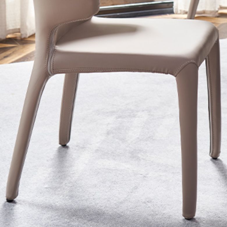 Faux Leather Dining Chairs Industrial Wingback Side Chair for Dining Room Clearhalo 'Dining Chairs' 'Dining Tables & Seating' 'dining_chair' 'furn' 'furn_dining_chair' 'Furniture' 'Kitchen & Dining Furniture' 1200x1200_aa221e32-6c79-4d84-a838-6a056c1e57ea