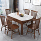 Minimalist Extendable Round Shape Table Standard Sintered Stone Dining Table for Kitchen Clearhalo ' dining_table' 'Dining Tables & Seating' 'Dining Tables' 'furn' 'furn_dining_table' 'Furniture' 'furniture_dining_table' 'Kitchen & Dining Furniture' 'kitchen&dining_furn' 'kitchen' 'kitchen_dining_table' 1200x1200_aa2518d0-59e2-428d-998d-cb720b1b3681