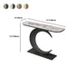 Tavolo da console resistente alle macchie glam di glam/metallo per la sala