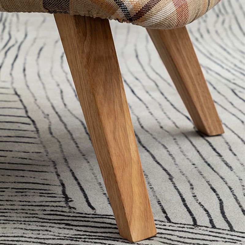 Armless Chair 18.1" L x21.6" W x26.7" H Solid Wood Frame Chair Clearhalo 'Accent Chairs' 'accent_chairs' 'Chairs & Seating' 'furn' 'furn_accent_chairs' 'Furniture' 'furniture_accent_chairs' 'Living Room Furniture' 1200x1200_aa28bdc8-4119-4ba1-8ef2-79051848b1bc