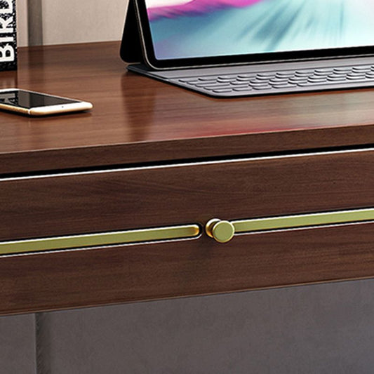 Modern Rubberwood Writing Desk 23.6 "W Desk en casa en el acabado mate en acabado mate