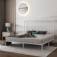 Glam Metallic Standard Bed, Beveled Open-Frame Headboard Bed Frame Clearhalo 'Bedroom Furniture' 'Beds' 'furn' 'furn_beds' 'Furniture' 1200x1200_aa2b664a-1fb4-439f-8780-c973c20c45e3
