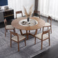 Modern Dining Set 1/4/5/7 Pcs Round Solid Wood Dining Table and Armless Chairs
