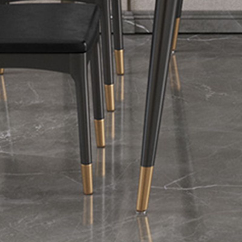 Nordic 1/4/5/7 Pieces Dining Set Sintered Stone Top Table with Leather Chairs Clearhalo 'Dining Room Sets' 'Dining Tables & Seating' 'dining_room_set' 'furn' 'furn_dining_room_set' 'Furniture' 'furniture_dining_room_set' 'Kitchen & Dining Furniture' 'kitchen&dining_furn' 'kitchen' 1200x1200_aa2ebb38-2c4b-49d7-ae9a-62537e0f29f3