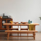Solid Wood Rectangle Dining Table Modern Contemporary Kitchen Wood Table with Trestle Base Clearhalo ' dining_table' 'Dining Tables & Seating' 'Dining Tables' 'Furniture' 'furniture_dining_table' 'Kitchen & Dining Furniture' 'kitchen&dining_furn' 'kitchen' 'kitchen_dining_table' 1200x1200_aa2ed524-d745-4109-a1f7-b1d1591492cc