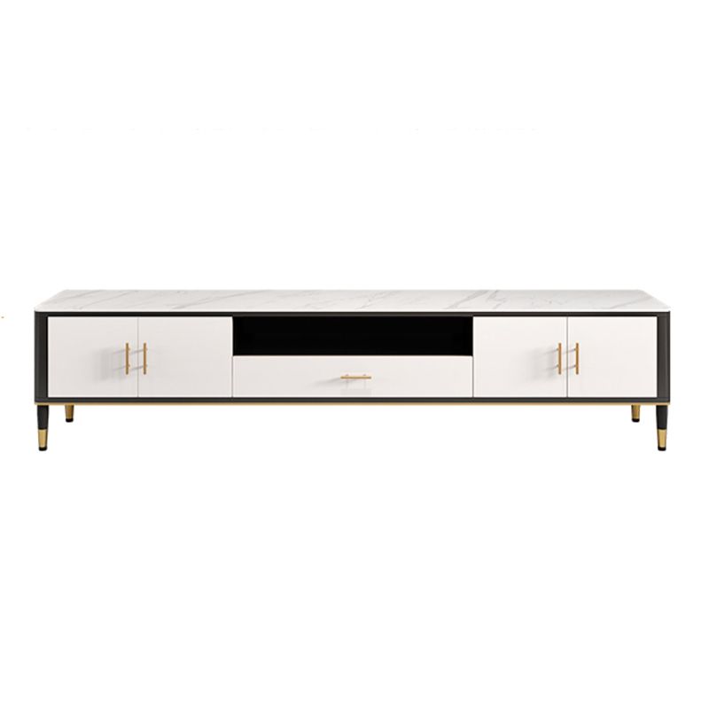 Contemporary TV Media Console Stone TV Stand Console with Drawer Clearhalo 'furn' 'furn_tv_stands_entertainment_centers' 'Furniture' 'Living Room Furniture' 'TV Stands & Entertainment Centers' 'TV Stands & Media Storage Furniture' 'tv_stands_entertainment_centers' 1200x1200_aa2fc7d7-3d1d-48b8-be9b-dc987ee84f57