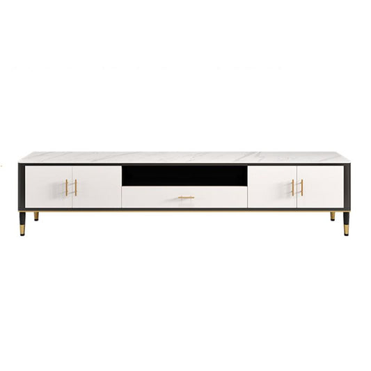 Contemporary TV Media Console Stone TV Stand Console with Drawer Clearhalo 'furn' 'furn_tv_stands_entertainment_centers' 'Furniture' 'Living Room Furniture' 'TV Stands & Entertainment Centers' 'TV Stands & Media Storage Furniture' 'tv_stands_entertainment_centers' 1200x1200_aa2fc7d7-3d1d-48b8-be9b-dc987ee84f57