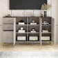 Glam Manufactured Wood TV Stand Bedroom TV Cabinet with 3 Drawers Clearhalo 'furn' 'furn_tv_stands_entertainment_centers' 'Furniture' 'Living Room Furniture' 'TV Stands & Entertainment Centers' 'TV Stands & Media Storage Furniture' 'tv_stands_entertainment_centers' 1200x1200_aa313e29-276d-4a27-9f6c-1499e19b54b1