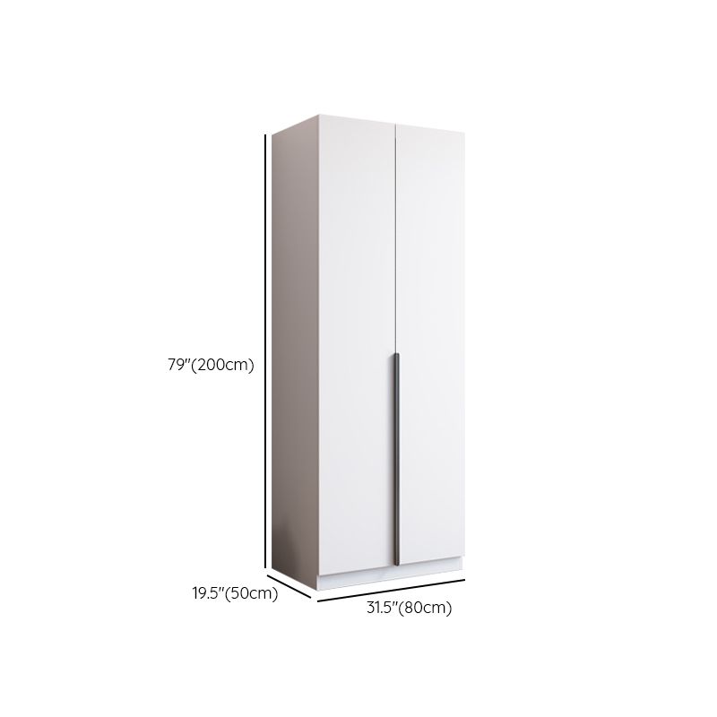 Engineered Wood Wardrobe Cabinet Modern Style Soft Close Doors Wardrobe Closet