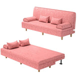 Linen Contemporary Armless Adjustable Sofa Convertible Sofa for Living Room, Apartment