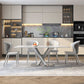 Sintered Stone Home Dining Table Modern Pedestal Base Dining Room Table