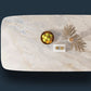 Glam Style Sintered Stone Table Dining Rectangle Table for Home