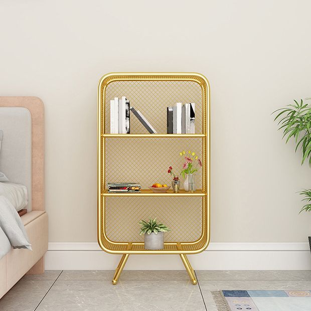 Glam Metal Bookshelf Closed Back with Shelves Bookcase Vertical Clearhalo 'Bookcases' 'furn' 'furn_bookcases' 'Furniture' 'Office Furniture' 1200x1200_aa34ab1f-c1f3-41d3-ac8d-c29018a15360