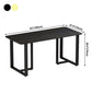 Industrial Rectangle Dining Table Sintered Stone Table with Double Pedestal for Dining Room Clearhalo ' dining_table' 'Dining Tables & Seating' 'Dining Tables' 'furn' 'furn_dining_table' 'Furniture' 'furniture_dining_table' 'Kitchen & Dining Furniture' 'kitchen&dining_furn' 'kitchen' 'kitchen_dining_table' 1200x1200_aa351f6f-da1f-4d28-9dc1-caddf325611b