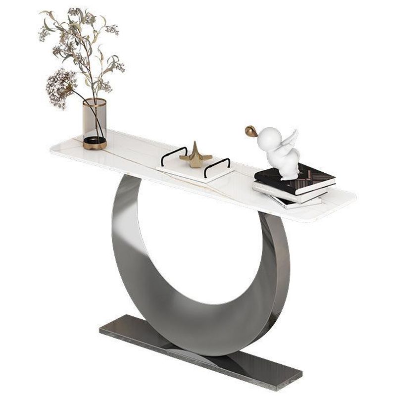 Tabla de acento de consola contemporánea mesa de consola rectangular en piedra
