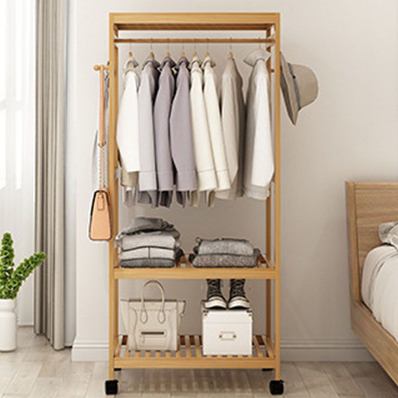 Rack de manteau en bois de style moderne de style ménage minimaliste.