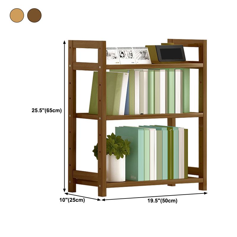 現代のソリッド竹の本棚、あらゆる部屋の幾何学的な本棚、10 "w