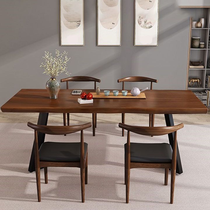 Solid Wood Study Table Home Office Industrial Free Form Writing Desk Clearhalo 'furn' 'furn_office_desk' 'Furniture' 'furniture_office_desk' 'Office Desks' 'Office Furniture' 'office_desk' 1200x1200_aa3aa4a3-bc1d-4cf7-baea-3e70ff34fc73