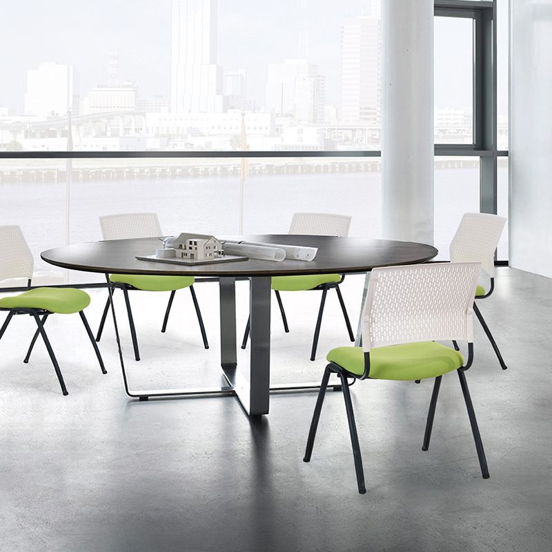 Contemporary Desk Chair Mid-Back No Wheels Armless Office Chair Clearhalo 'furn' 'furn_office_chair' 'Furniture' 'Office Chairs' 'Office Furniture' 'office_chair' 1200x1200_aa3cb7c4-6584-4d4d-a143-390438027b12