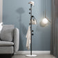 Moderna estante de abrigo Marble Bottom Metal Entry Hall Arbel con ganchos de abrigo