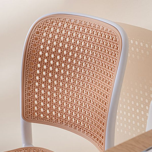 Modern Plastic Dining Armless Chair Open Back Dining Side Chair for Restaurant Use Clearhalo ' kitchen&dining_furn' 'Dining Chairs' 'Dining Tables & Seating' 'dining_chair' 'furn' 'furn_dining_chair' 'Furniture' 'furniture_dining_chair' 'Kitchen & Dining Furniture' 'kitchen' 1200x1200_aa3de56a-0f9b-44f1-8aed-84795bec13b9