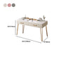Luxurious Metal 29.53-In High Vanity Makeup Dressing Table Stool Set