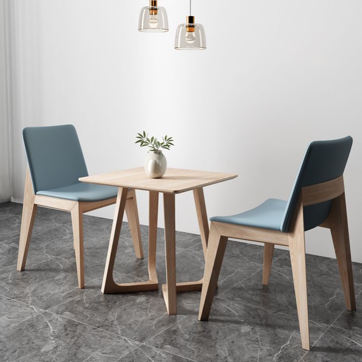 Square Wood Color Dining Table Solid Wood Table Industrial with Double Pedestal Clearhalo ' dining_table' 'Dining Tables & Seating' 'Dining Tables' 'furn' 'furn_dining_table' 'Furniture' 'furniture_dining_table' 'Kitchen & Dining Furniture' 'kitchen&dining_furn' 'kitchen' 'kitchen_dining_table' 1200x1200_aa3f0a57-11ea-4301-a3e2-72f86d4f23d8