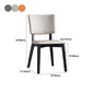 Leather Dining Chair Modern Upholstered Side Chair with Solid Wood Legs